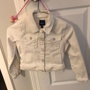 GapKids white denim jacket